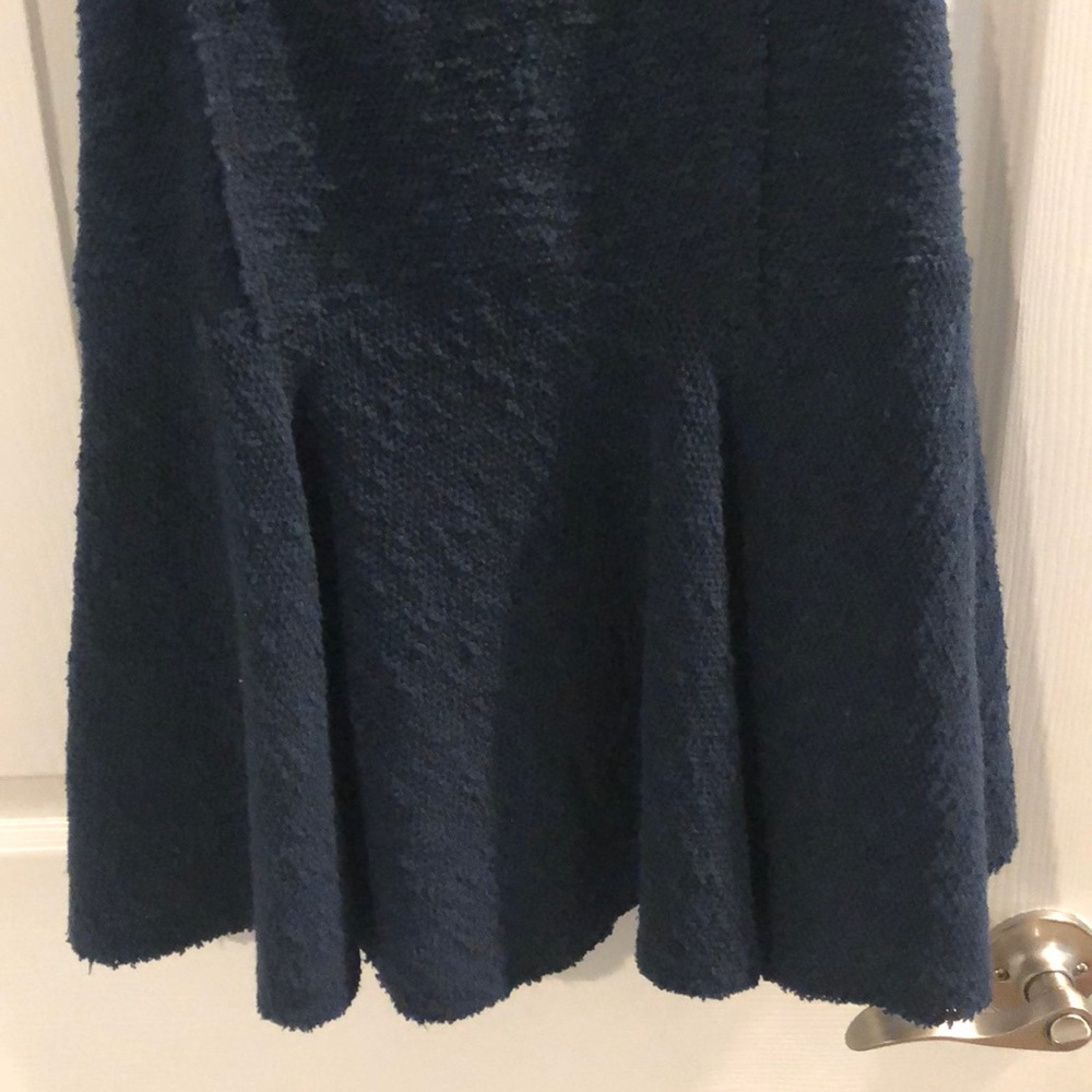 Size 4 Rebecca Taylor navy tweed stretch dress